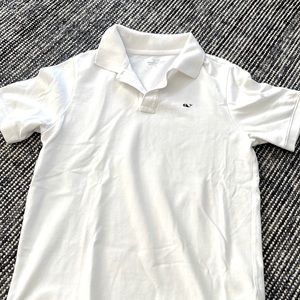 Boys size large Vineyard Vines white polo